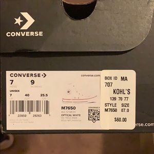White HighTop Converse